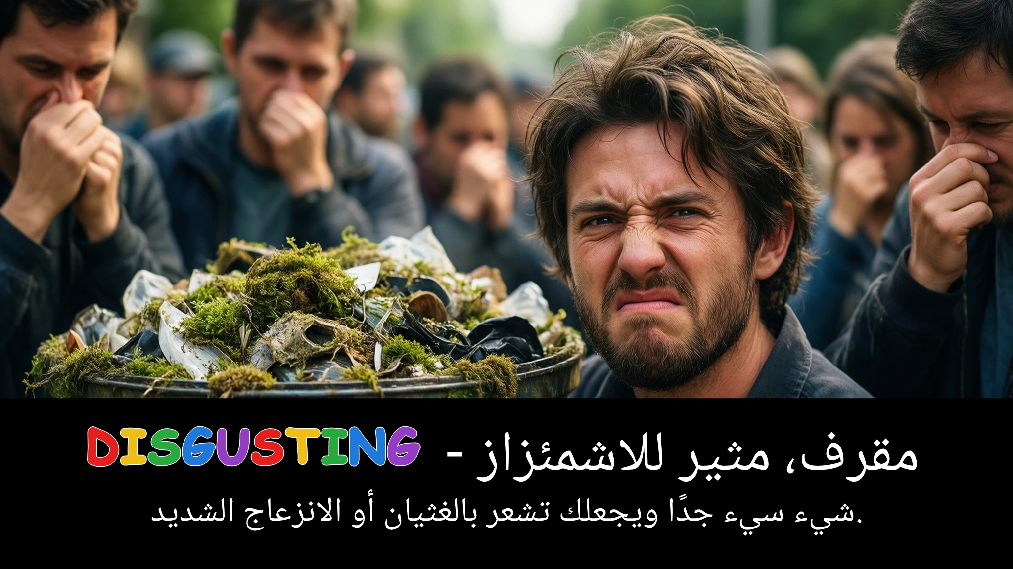 Arabic Illustration for disgusting